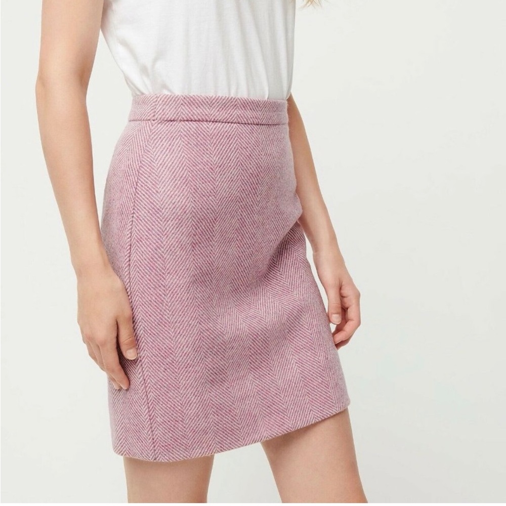 J. Crew Skirt Wool Herringbone Pencil Skirt - New with Tags - Size 8